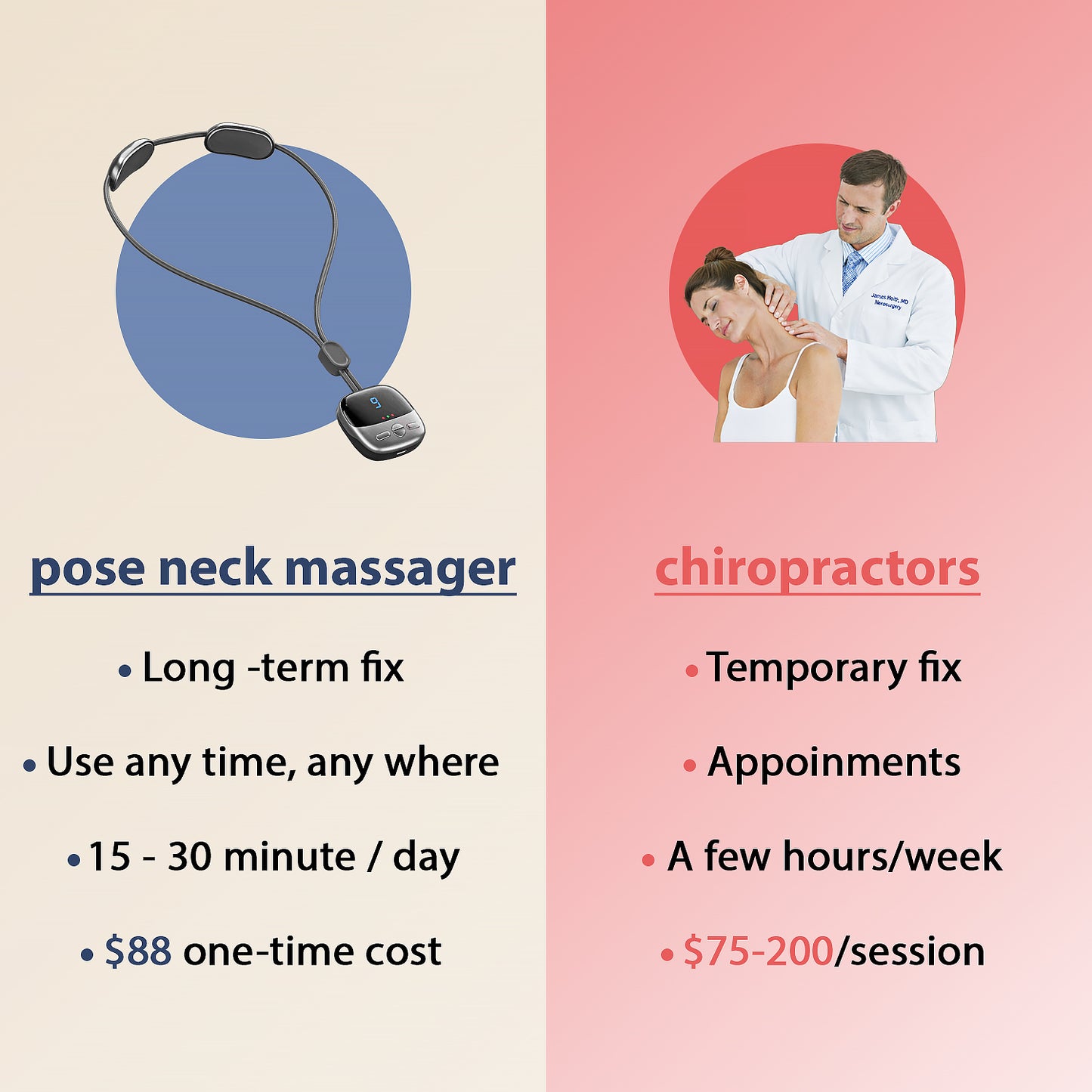 pose - portable neck massager
